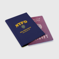 Обложка для паспорта матовая кожа Бруклин 9-9 департамент NYPD - фото 2
