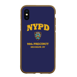 Чехол для iPhone XS Max матовый Бруклин 9-9 департамент NYPD