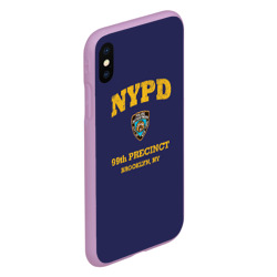 Чехол для iPhone XS Max матовый Бруклин 9-9 департамент NYPD - фото 2