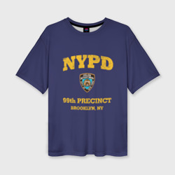 Женская футболка oversize 3D Бруклин 9-9 департамент NYPD