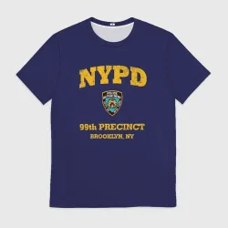 Мужская футболка 3D Бруклин 9-9 департамент NYPD
