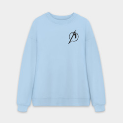 Мужской свитшот oversize без начеса хлопок Metallica+спина