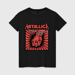 Женская футболка хлопок Metallica Металлика