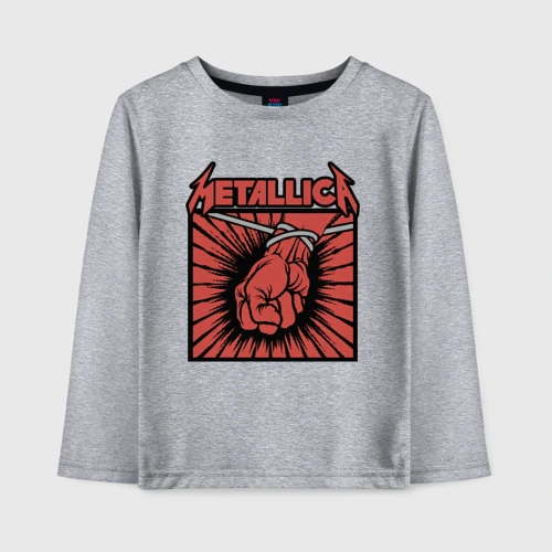 Детский лонгслив хлопок Metallica Металлика