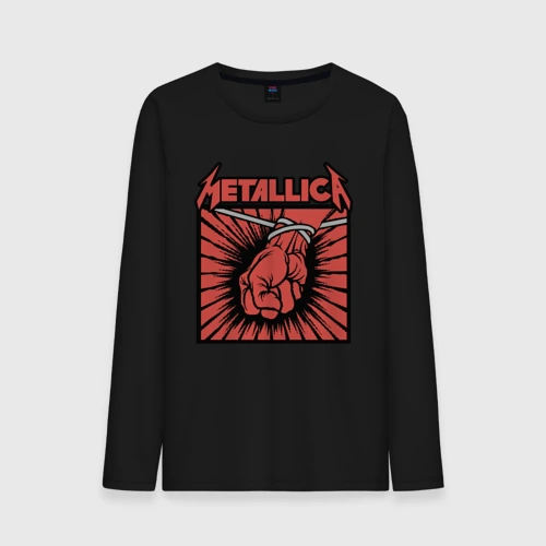 Мужской лонгслив хлопок Metallica Металлика