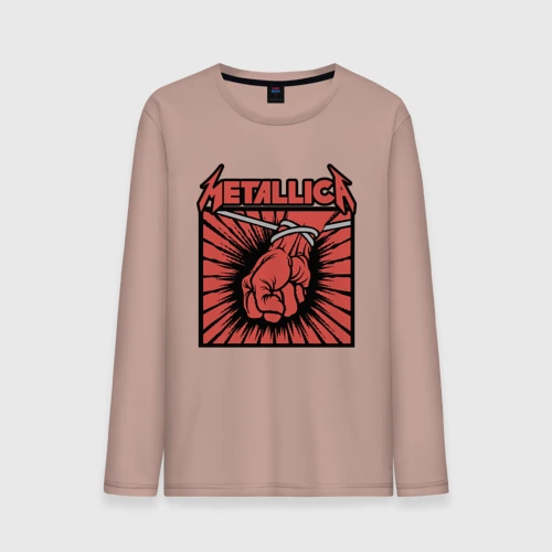 Мужской лонгслив хлопок Metallica Металлика