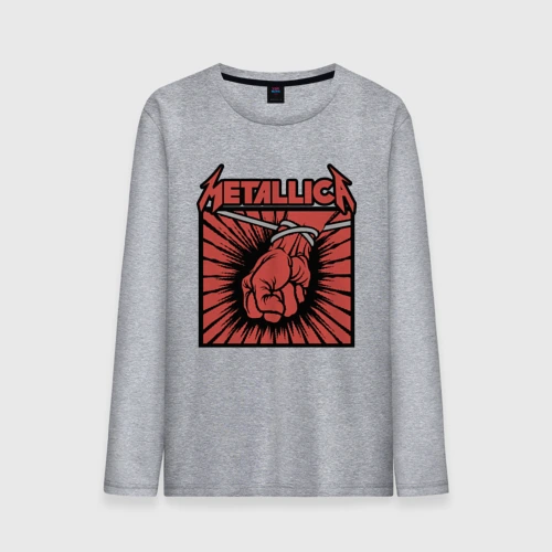 Мужской лонгслив хлопок Metallica Металлика
