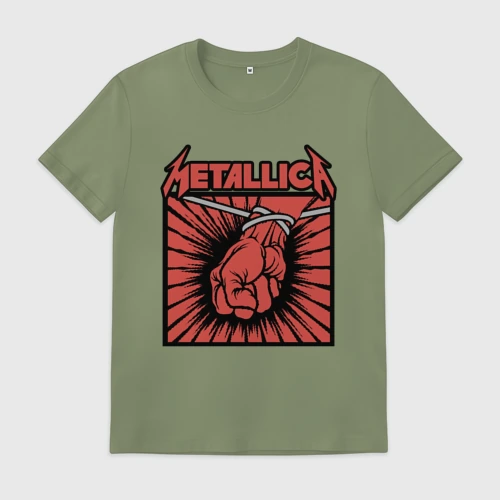 Мужская футболка хлопок Metallica Металлика