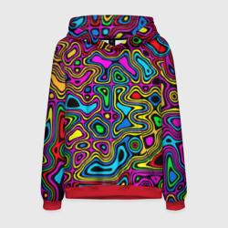 Мужская толстовка 3D Искажение красок - психодел