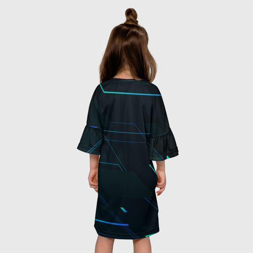 Детское платье 3D Modern Geometry, цвет 3D печать - фото 5