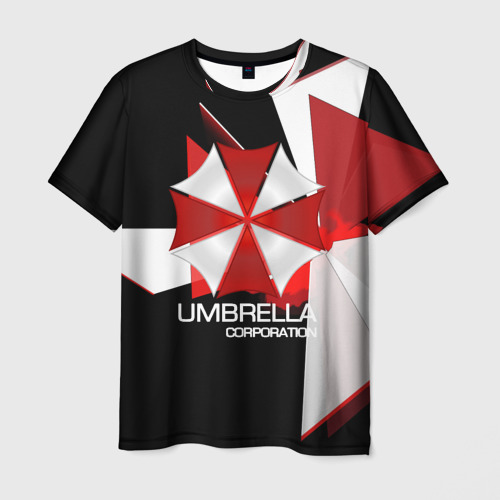 Мужская футболка 3D с принтом UMBRELLA CORP, вид спереди #2