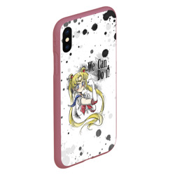 Чехол для iPhone XS Max матовый Sailor Moon. We can do it! - фото 2