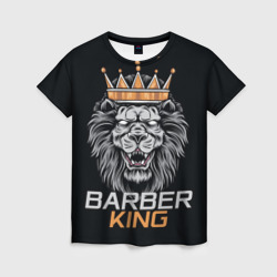 Женская футболка 3D Barber King Барбер Король