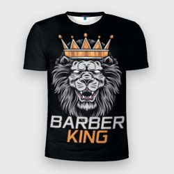 Мужская футболка 3D Slim Barber King Барбер Король