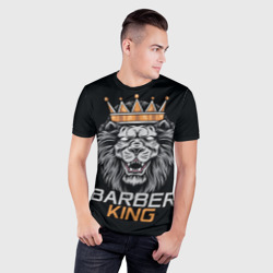 Мужская футболка 3D Slim Barber King Барбер Король - фото 2