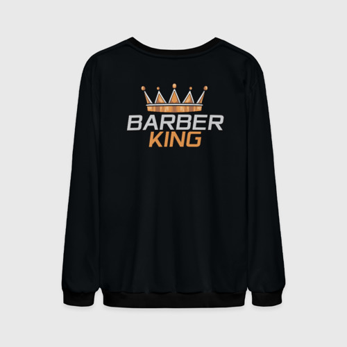 Мужской свитшот 3D Barber King Барбер Король, цвет черный - фото 2