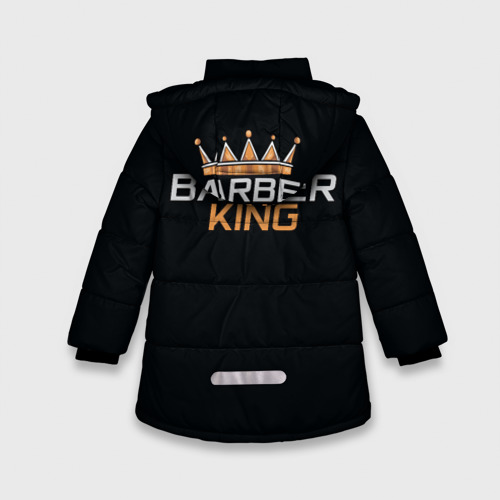 Зимняя куртка для девочек 3D Barber King Барбер Король, цвет черный - фото 2