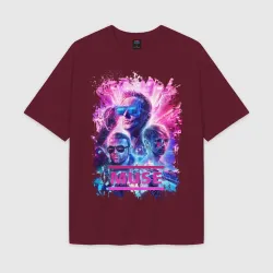 Женская футболка Oversize хлопок texturе Muse Муза