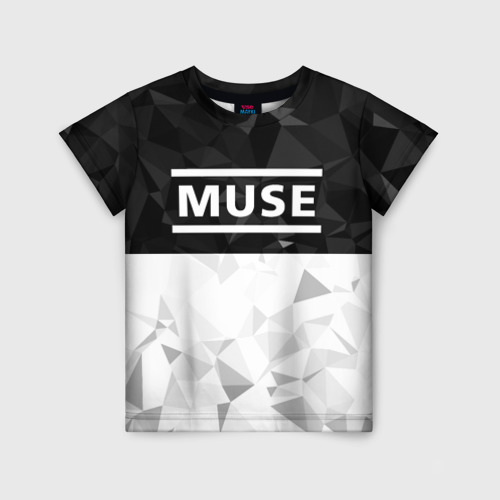 Детская футболка 3D с принтом Muse, вид спереди #2