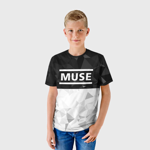 Детская футболка 3D с принтом Muse, фото на моделе #1