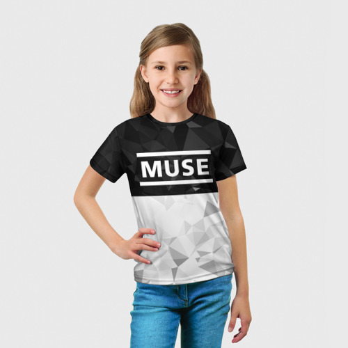 Детская футболка 3D с принтом Muse, вид сбоку #3