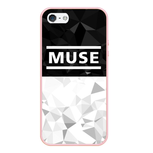 Чехол для iPhone 5/5S матовый Muse, цвет светло-розовый