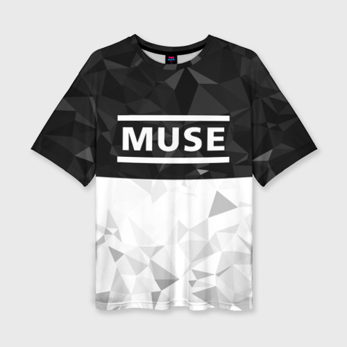 Женская футболка oversize 3D Muse, цвет 3D печать