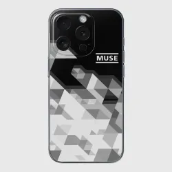 Чехол для iPhone 15 Pro Max силиконовый с защитой камеры Muse Муза