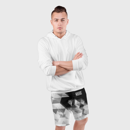 Мужские шорты спортивные Muse Муза, цвет 3D печать - фото 5