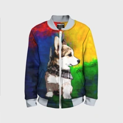 Детский бомбер 3D Корги