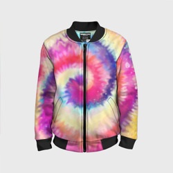 Детский бомбер 3D Tie Dye vortex