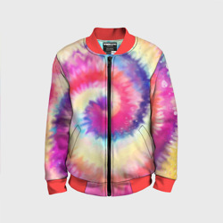 Детский бомбер 3D Tie Dye vortex