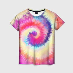 Женская футболка 3D Tie Dye vortex