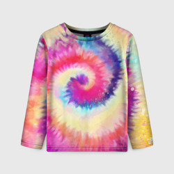 Детский лонгслив 3D Tie Dye vortex