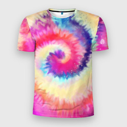 Мужская футболка 3D Slim Tie Dye vortex