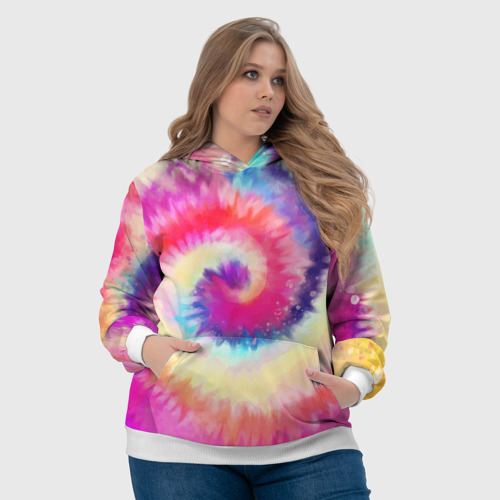 Женская толстовка 3D Tie Dye vortex, цвет 3D печать - фото 6