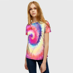 Женская футболка 3D Tie Dye vortex - фото 2