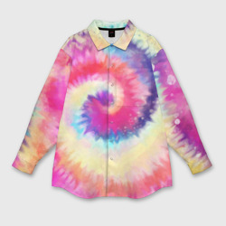 Мужская рубашка oversize 3D Tie Dye vortex