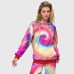 Женский костюм с толстовкой 3D Tie Dye vortex - фото 2