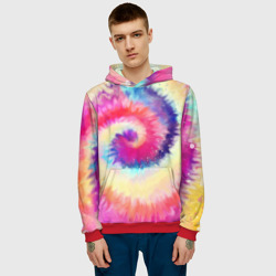 Мужская толстовка 3D Tie Dye vortex - фото 2