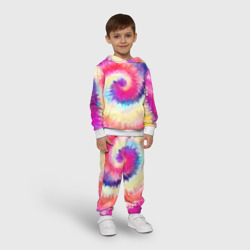 Детский костюм с толстовкой 3D Tie Dye vortex - фото 2