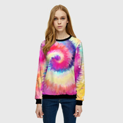 Женский свитшот 3D Tie Dye vortex - фото 2