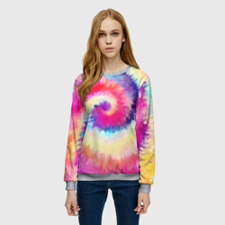 Женский свитшот 3D Tie Dye vortex - фото 2