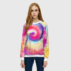 Женский свитшот 3D Tie Dye vortex - фото 2