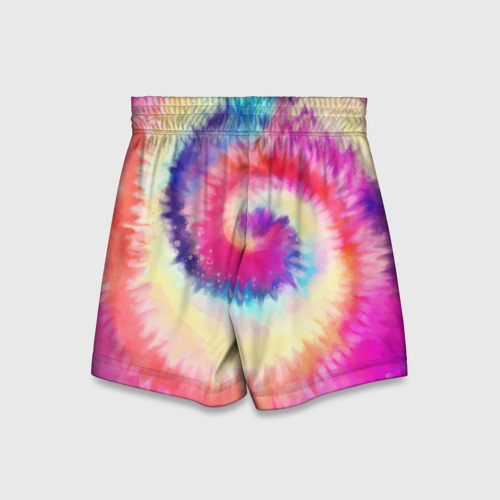 Детские спортивные шорты 3D Tie Dye vortex, цвет 3D печать - фото 2