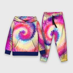 Детский костюм с толстовкой 3D Tie Dye vortex