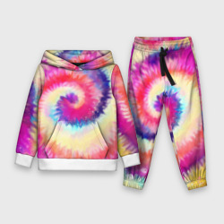 Детский костюм с толстовкой 3D Tie Dye vortex