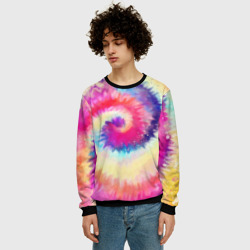 Мужской свитшот 3D Tie Dye vortex - фото 2