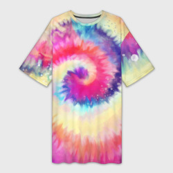 Платье-футболка 3D Tie Dye vortex