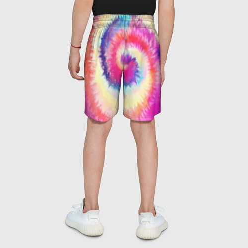 Детские спортивные шорты 3D Tie Dye vortex, цвет 3D печать - фото 5